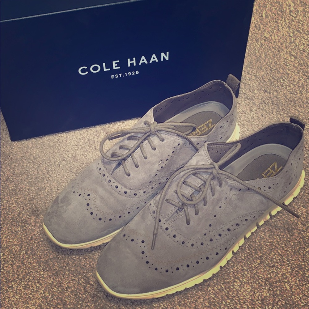 GreyCole Haan ZeroGrand wingtip oxford sneaker